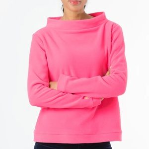 Dudley Stephens Brighton Boatneck Top Neon Pink- Sz Small